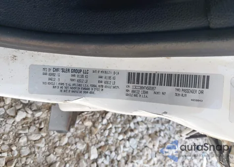 2015 Chrysler 200 S z USA, uszkodzony, nr VIN 1C3CCCBBXFN565957